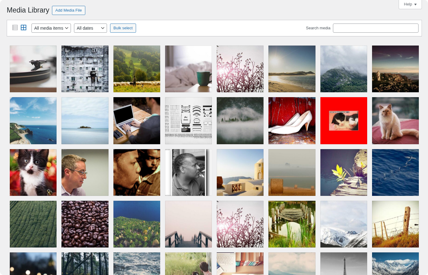 Generated images in media library